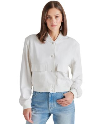 Women's Ardine Linen-Blend Bomber Jacket | Macy's