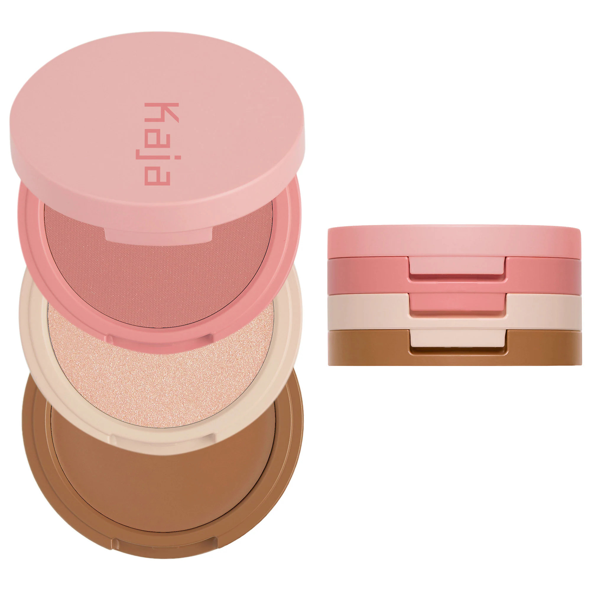 Kaja Face Bento Cream Bronzer, Powder Blush & Highlighter Sculpting Trio 01 Butter Up | Sephora (US)
