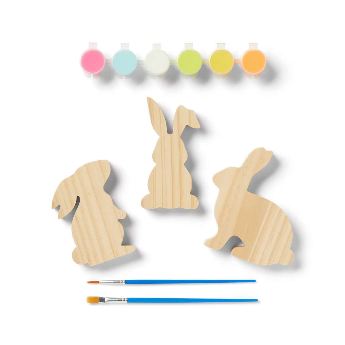 Easter Craft 2ct Wood Bunnies Painting Kit - Mondo Llama™ | Target