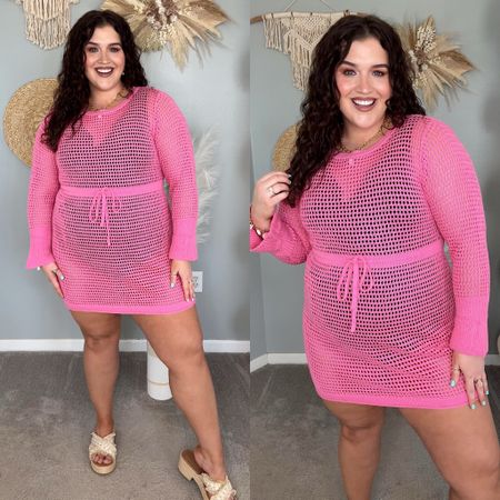 Amazon one piece swimsuit + crochet coverup ☀️🐚🌺 Size XL in coverup, XXL in swimwear 

#LTKSwim #LTKStyleTip #LTKPlusSize