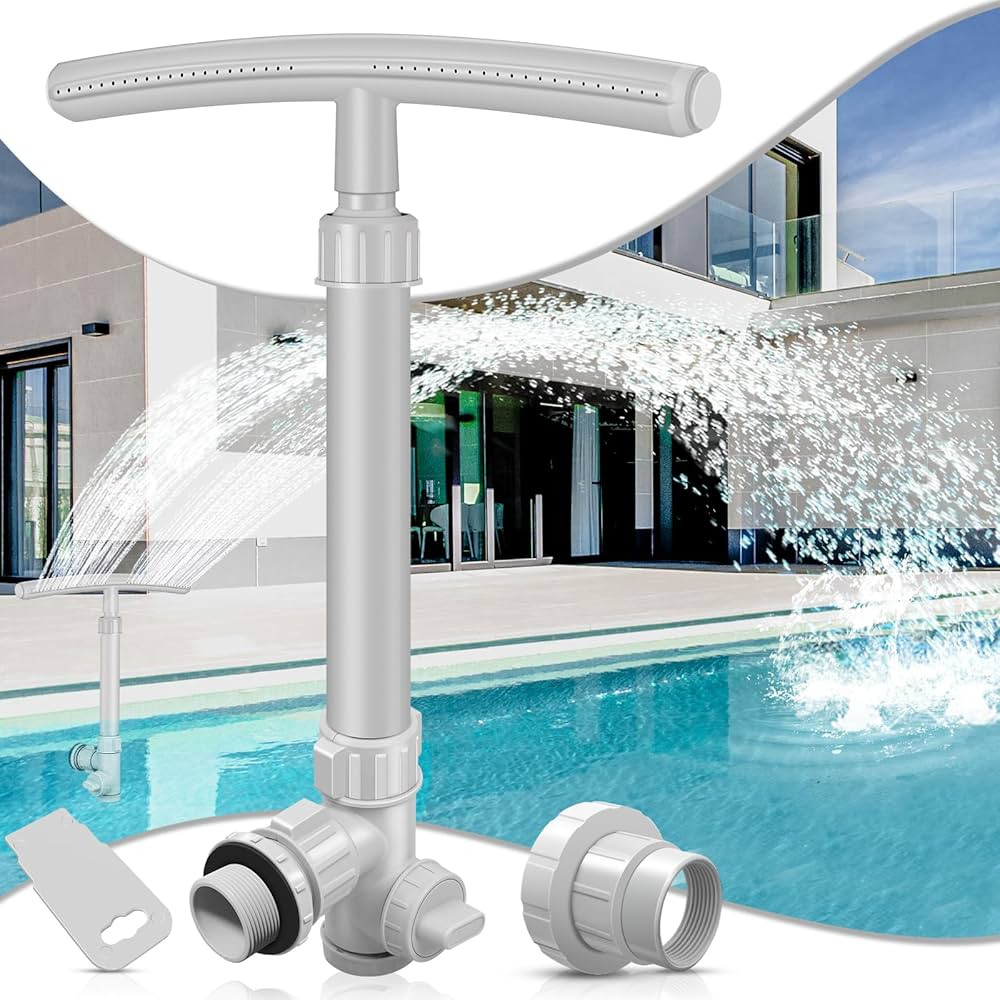 Pool Fountain, Dual Spray Waterfall, 360° Adjustable Sprinkler, Cooling & SPA Relaxation, Pool A... | Amazon (US)
