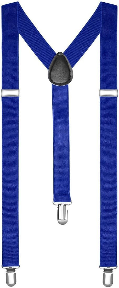 Boolavard Braces/Suspenders One Size Fully Adjustable Y Shaped with Strong Clips | Amazon (US)