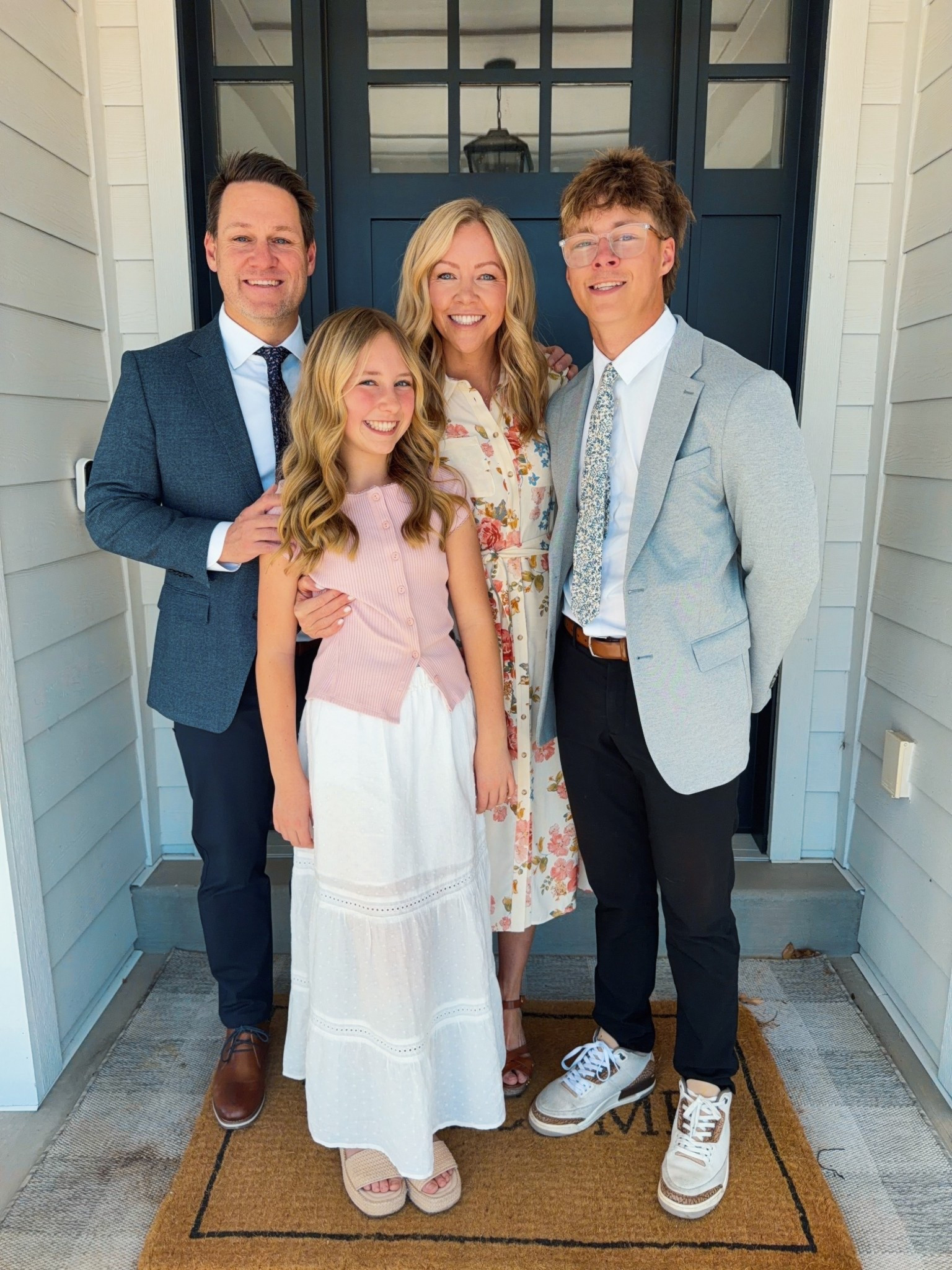 A few of the links you requested 🩷

My dress is old from Sezane but I found similar styles on their website - they usually have this style in different prints each spring and summer. 

Avery’s top is Free People - linking it on their page and Amazon since it’s on sale  