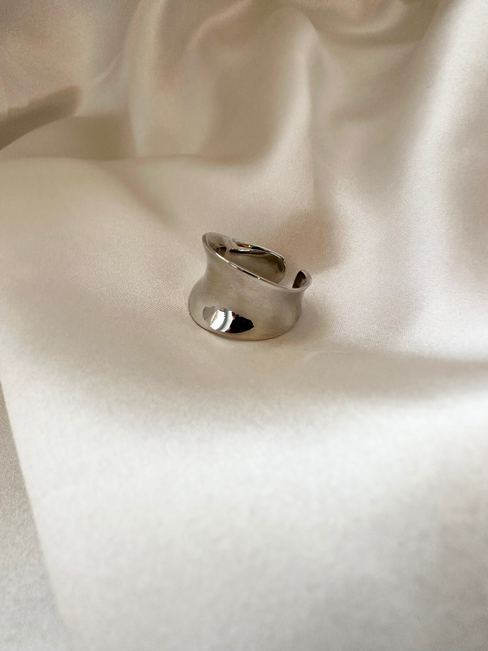 Silver chunky ring, thick silver ring, big silver ring, statement ring, stacking ring, unisex rin... | Etsy (US)