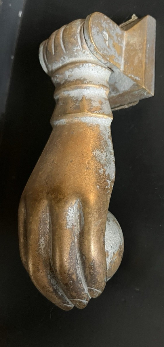 Antique Victorian Solid Heavy Brass 'HAND of FATIMA' DOOR KNOCKER | eBay US