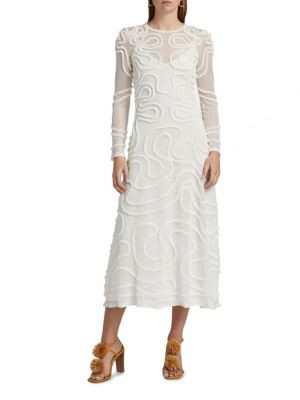 Valentina Point D'Esprit Knit Dress | Saks Fifth Avenue OFF 5TH