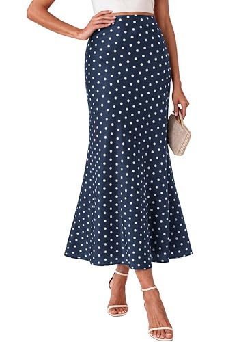 BTFBM Midi Skirts for Women 2026 Summer Spring Lightweight A Line High Waisted Wedding Guest Part... | Amazon (US)