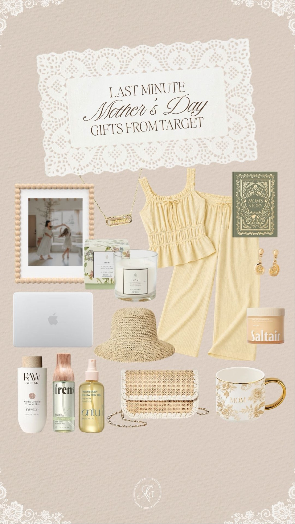 Last minute mothers day gift ideas from target 🤍

#target #targetpartner #mothersday #mothersdaygifts #mothersdaygiftidea #formom #gift #giftsforher #butteryellow #pjs #pajamaset #pictureframe #strawhat #beauty 

#LTKMothersDay #LTKselfcare #LTKSeasonal