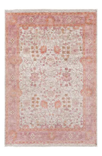 Surya Home Maeva Classic Hand Knotted Rug, Size 6x9 - Pink | Nordstrom