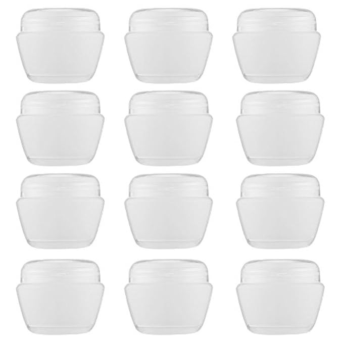 LONGWAY 1 Oz (30ML) Mini Plastic Jars with Lids and Inner Liners | Empty Lotion Containers/Travel Cr | Amazon (US)