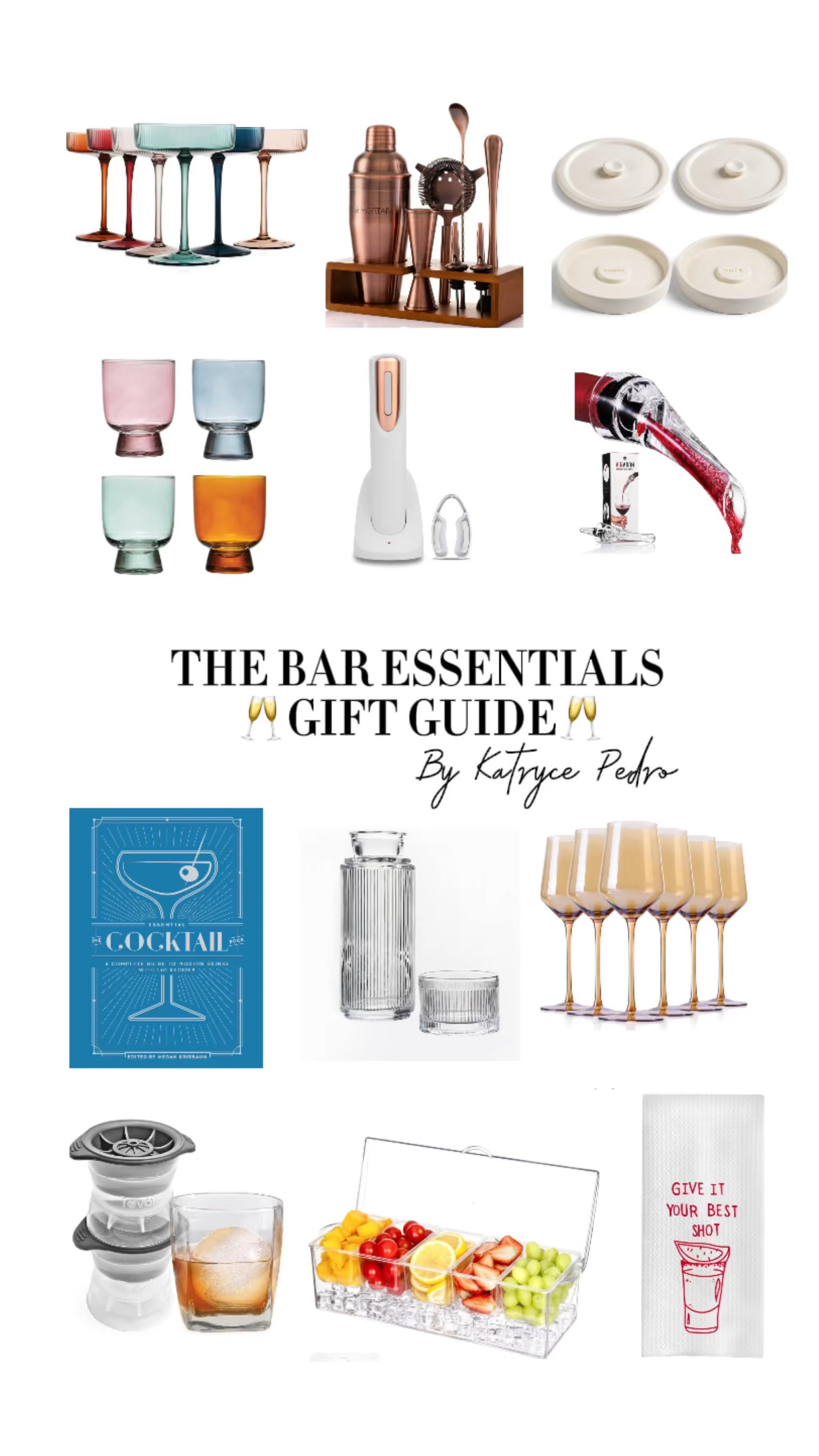 Check out this week’s gift guide: Bar Essentials 🥂✨. Cheers with these elegant items at your next holiday party! 🫶🏽

#LTKGiftGuide #LTKCyberWeek #LTKHoliday