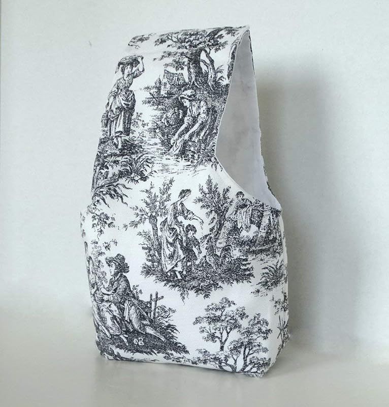 Toile Print Small Fabric Bag for knitting, crochet, sewing, trinkets - crafter gift | Amazon (US)