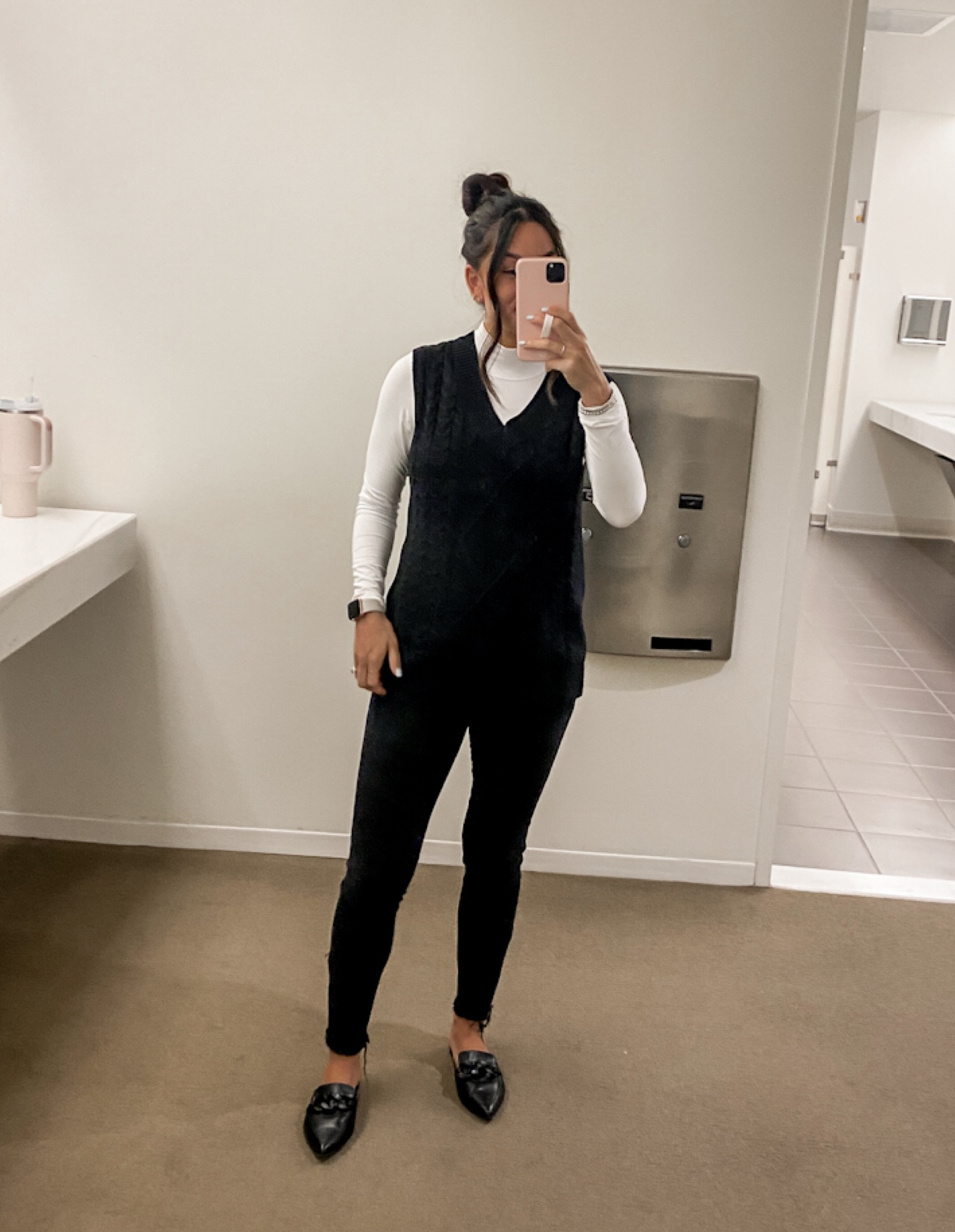 Fall/winter transitional outfit that could also be #bumpfriendly. #bumpfit

#LTKworkwear #LTKfindsunder50 #LTKbump