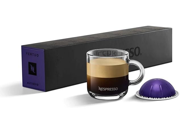 Nespresso Coffee Pods 10 Capsules 1 Sleeve VertuoLine Vertuo Line Single Serve Intenso/Double Esp... | Amazon (US)