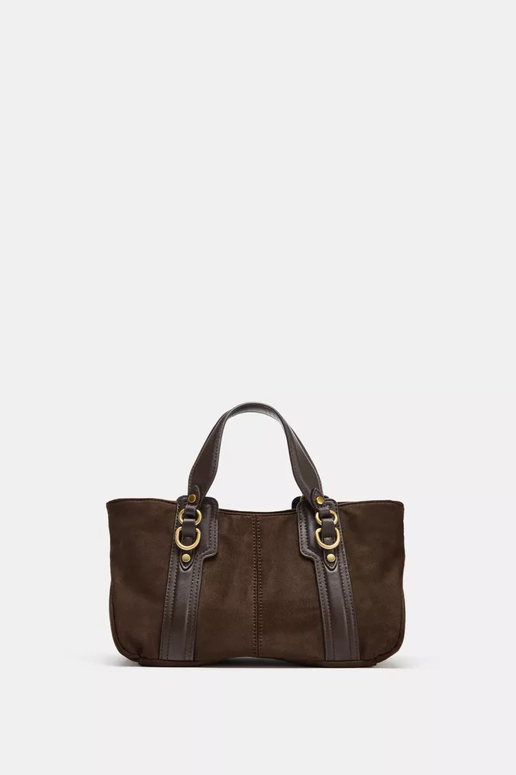 MINI SHOPPER BAG WITH RINGS - Brown - ONE SIZE ONLY | Zara NL