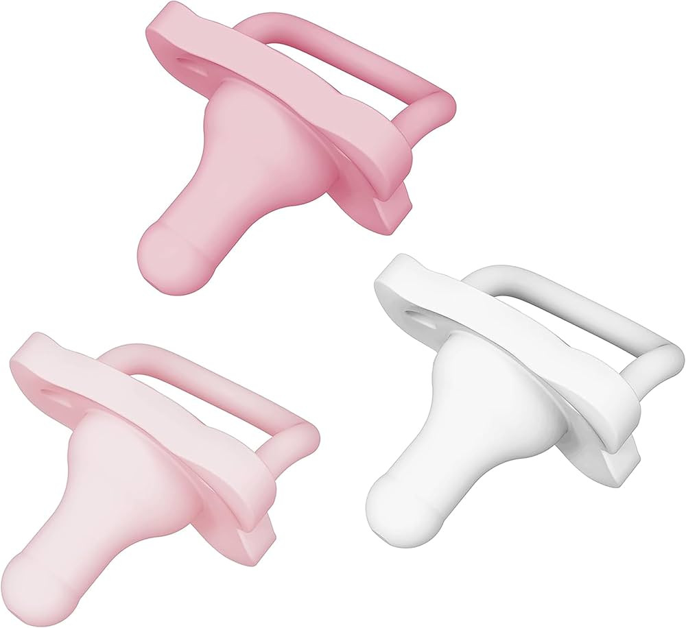 Dr. Brown’s HappyPaci 100% Silicone Pacifier 0-6m, BPA Free, White, Pink, Light Pink 3-Pack | Amazon (US)