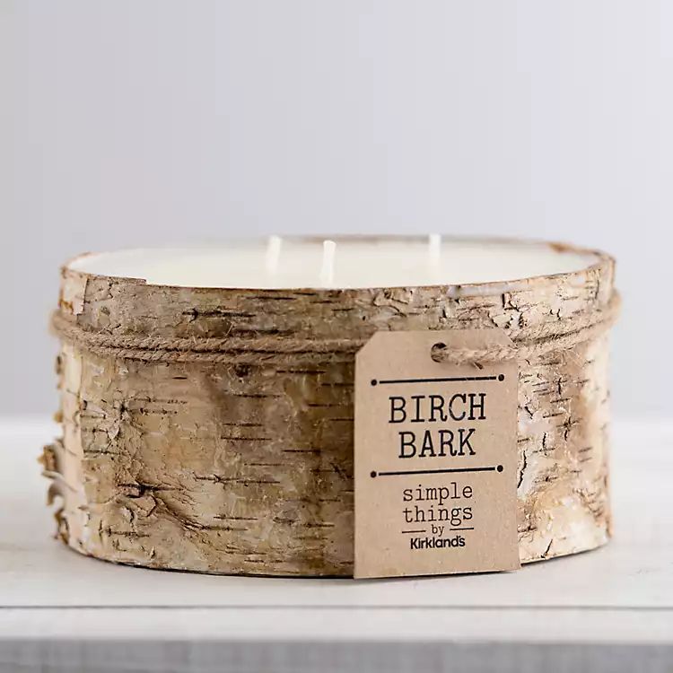 Large Unscented Birch Pillar Candle, 3 in. | Kirkland's Home