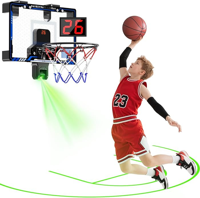 Basketball Hoop with Projected Court | Amazon (US)