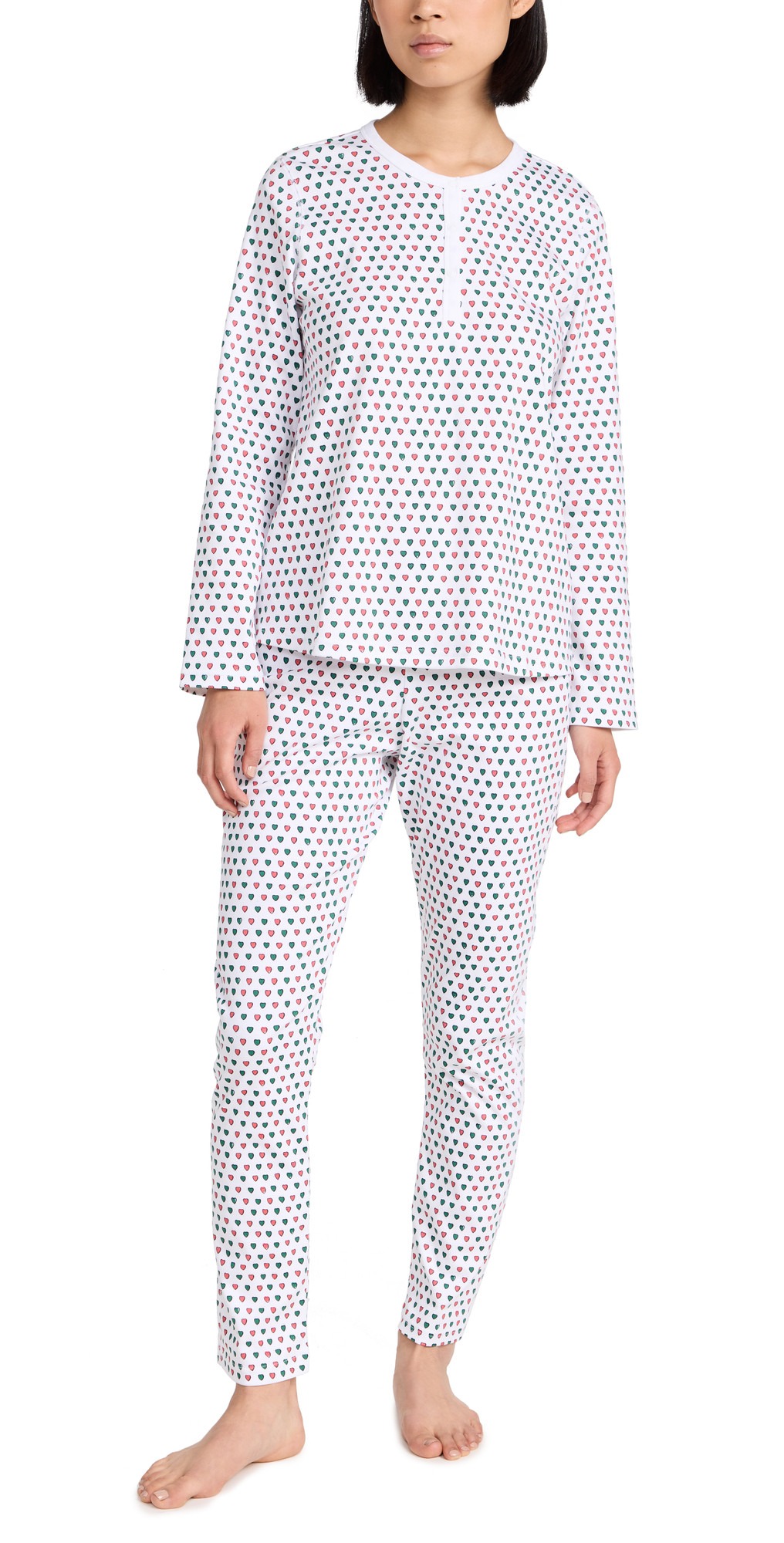 Roller Rabbit Holiday Hearts Pajamas | Shopbop