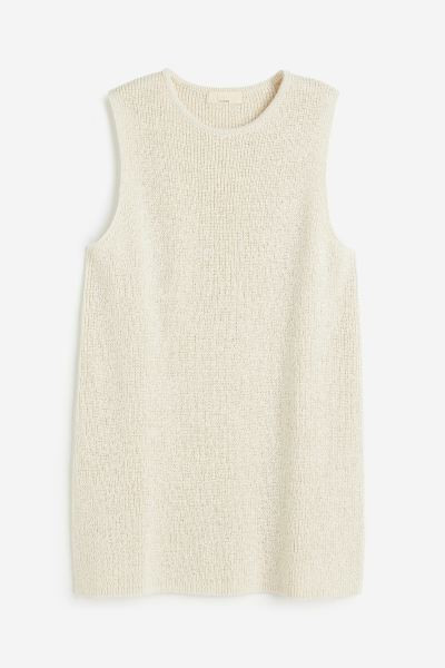 Knitted silk-blend top | H&M (UK, MY, IN, SG, PH, TW, HK)
