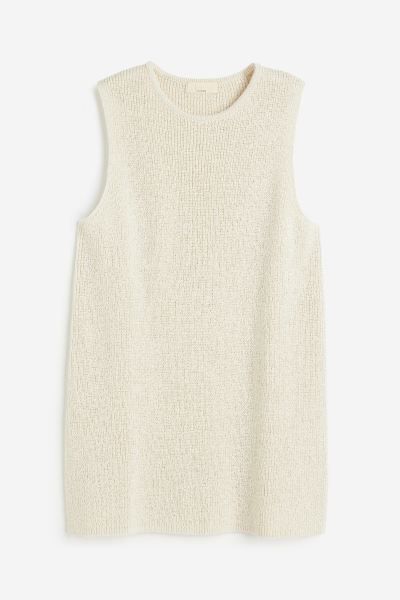 Knitted silk-blend top | H&M (UK, MY, IN, SG, PH, TW, HK)