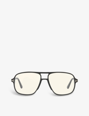 FT5737 aviator-frame acetate sunglasses | Selfridges