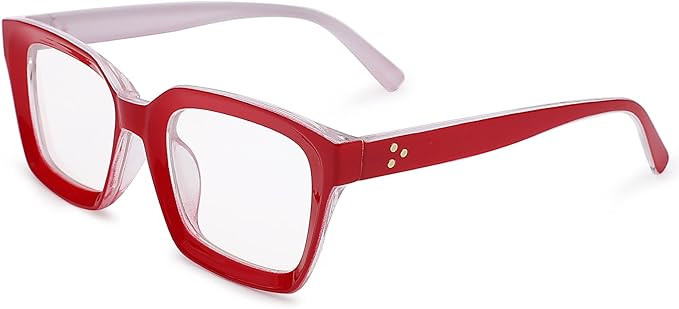 COASION Blue Light Blocking Eyeglasses Classic Thick Square Rim Frame Eyewear for Women Men | Amazon (US)