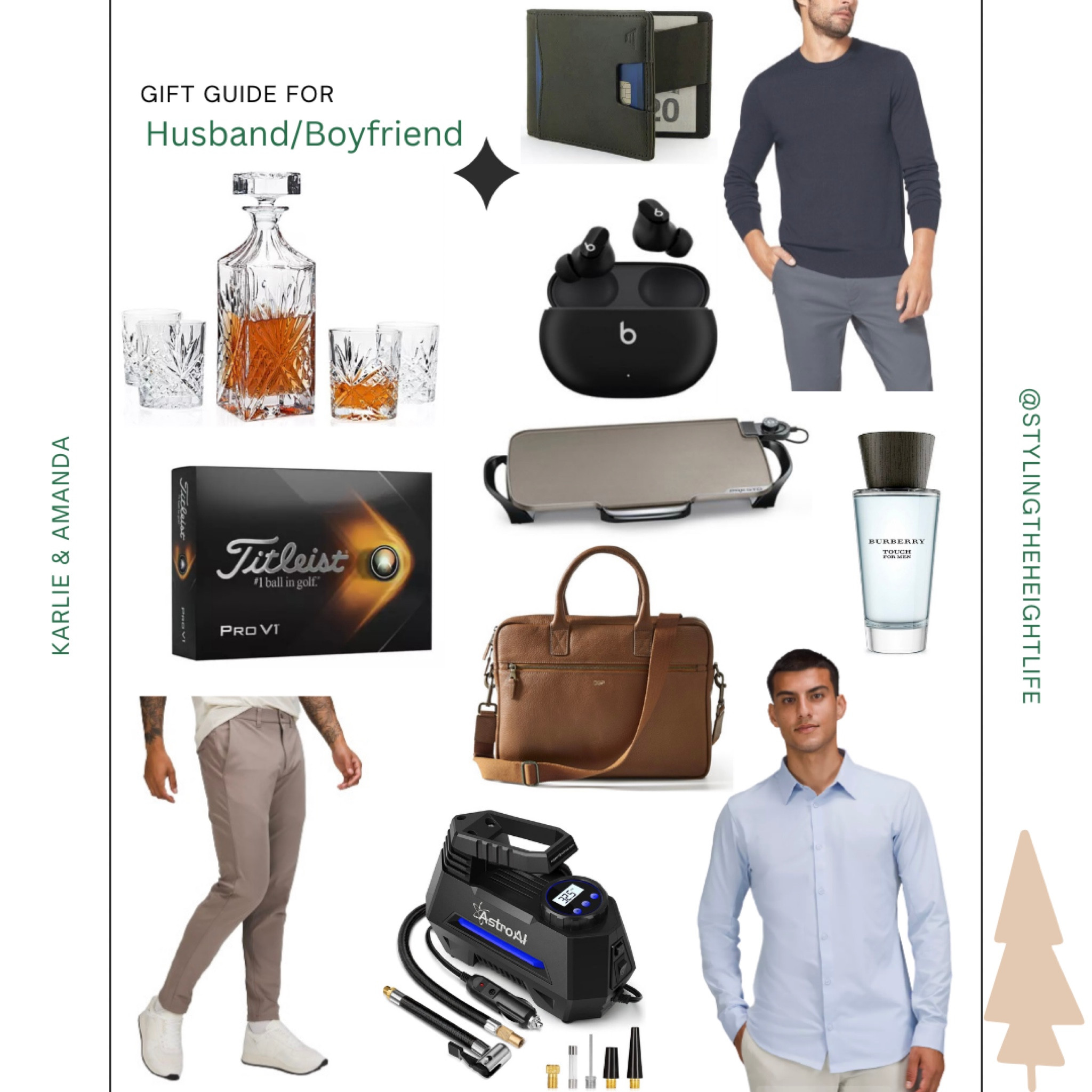Gift guide Husband gift idea Boyfriend Christmas gift Andar wallet the ranger Tommy Johns second skin Walmart Burberry cologne Whiskey decanter Macys Electric griddle Titleist Pro V1 golf balls Lululemon Mark & Graham leather briefcase Portable air compressor pump

#LTKHoliday #LTKCyberweek #LTKGiftGuide