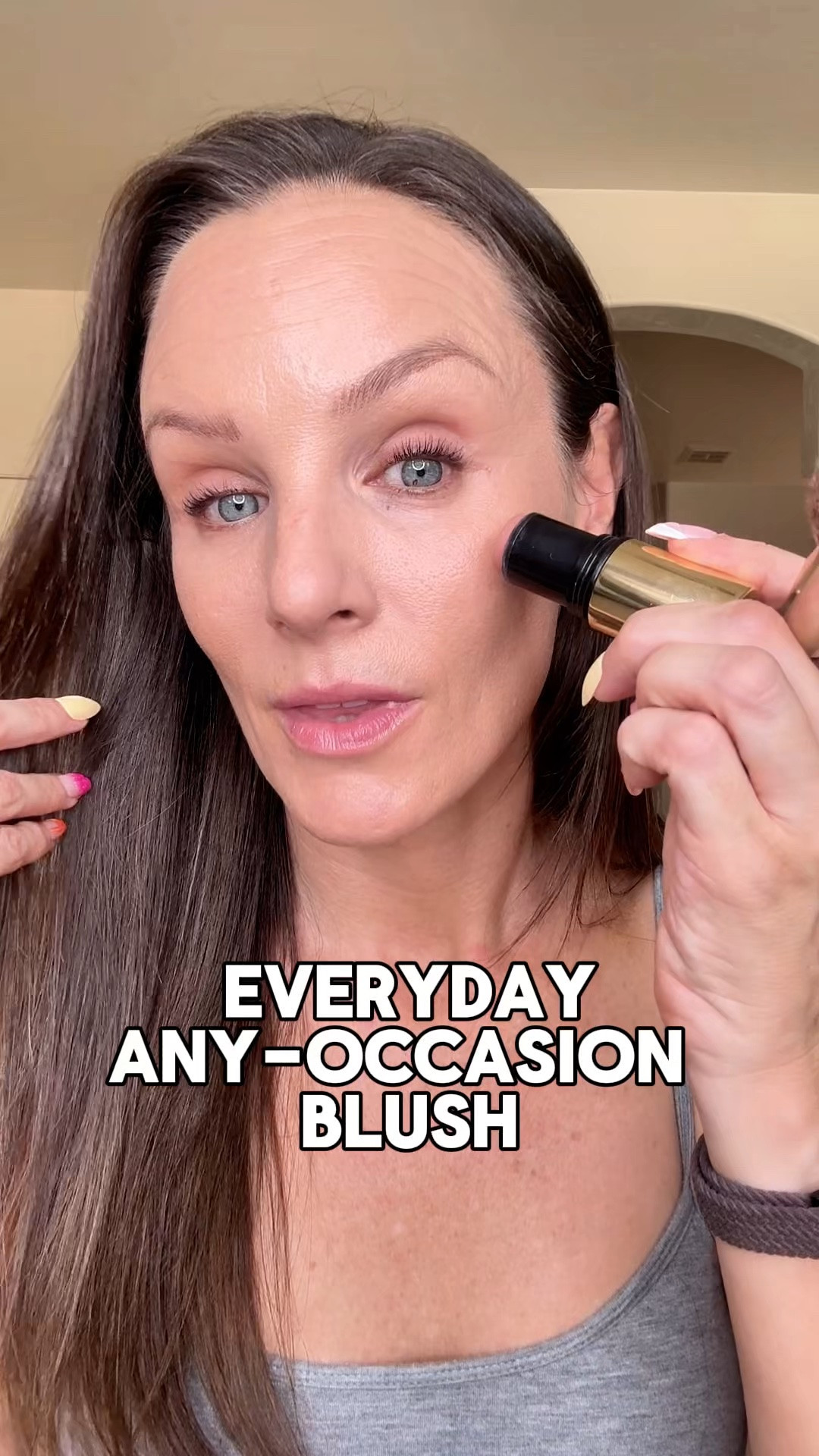 If I'm going for a no-makeup makeup look, this is almost always the blush I reach for. It gives the softest hint of color while subtly sculpting the cheeks.

#makebeauty #makebeautycreamstroke #creamblush #beautyover40

#LTKgrwm #LTKOver40 #LTKBeauty