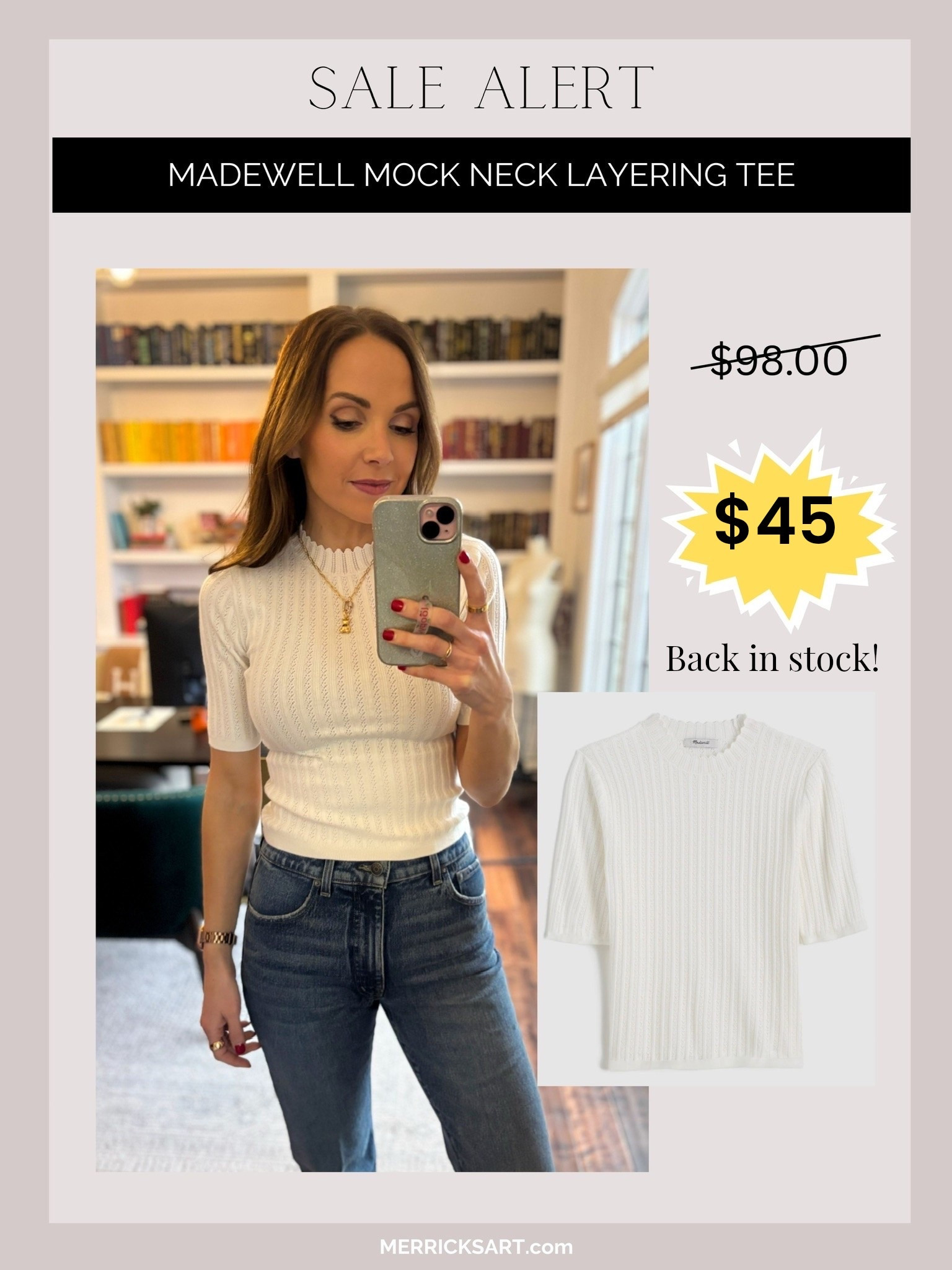 You guys sold out this @madewell top but it’s back and on sale + additional 50% off! 

#LTKSaleAlert