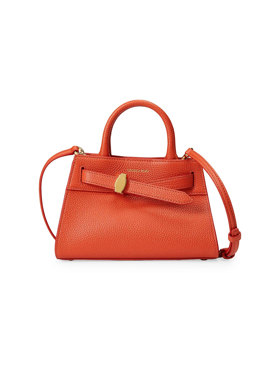Women's Mini Dash Leather Top-Handle Bag - Persimmon | Saks Fifth Avenue