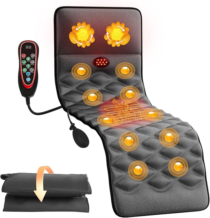 Full Body Massage Mat with 9 Vibration Levels, Multiple Modes Massage, Neck Massage with Heating,... | Amazon (US)
