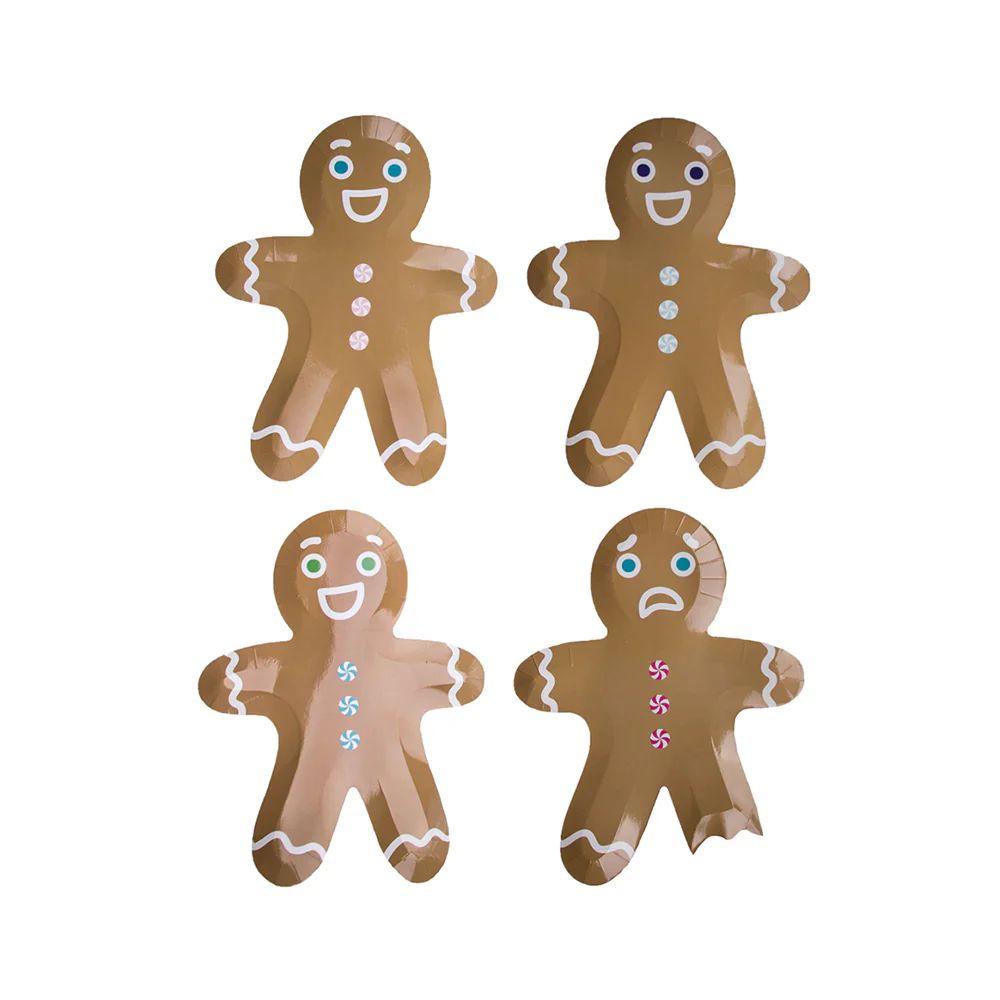 Gingerbread Men Dessert Plates | Jollity & CO.