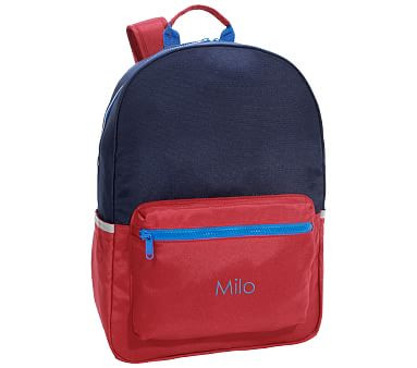 Astor Navy/Red Backpacks | Pottery Barn (US)