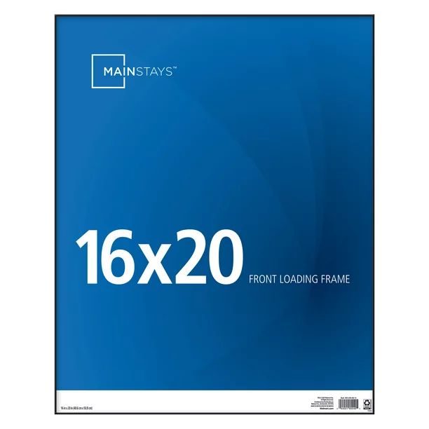 MainstaysMainstays 16"x20" Black Format Front Loading Picture Wall FrameUSD$7.84(4.0)4 stars out ... | Walmart (US)