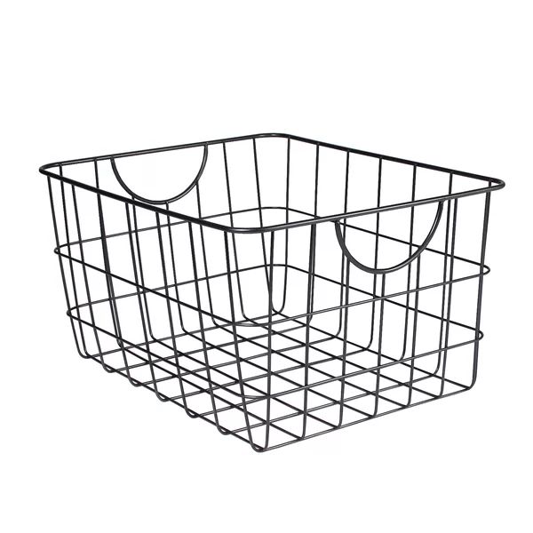 Industrial Gray Utility Metal/Wire Basket | Wayfair North America