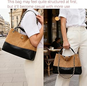 DORIS&JACKY Designer Satchel Tote Purse, Women Soft Lambskin Top Handle Shoulder Bag with Twist L... | Amazon (US)