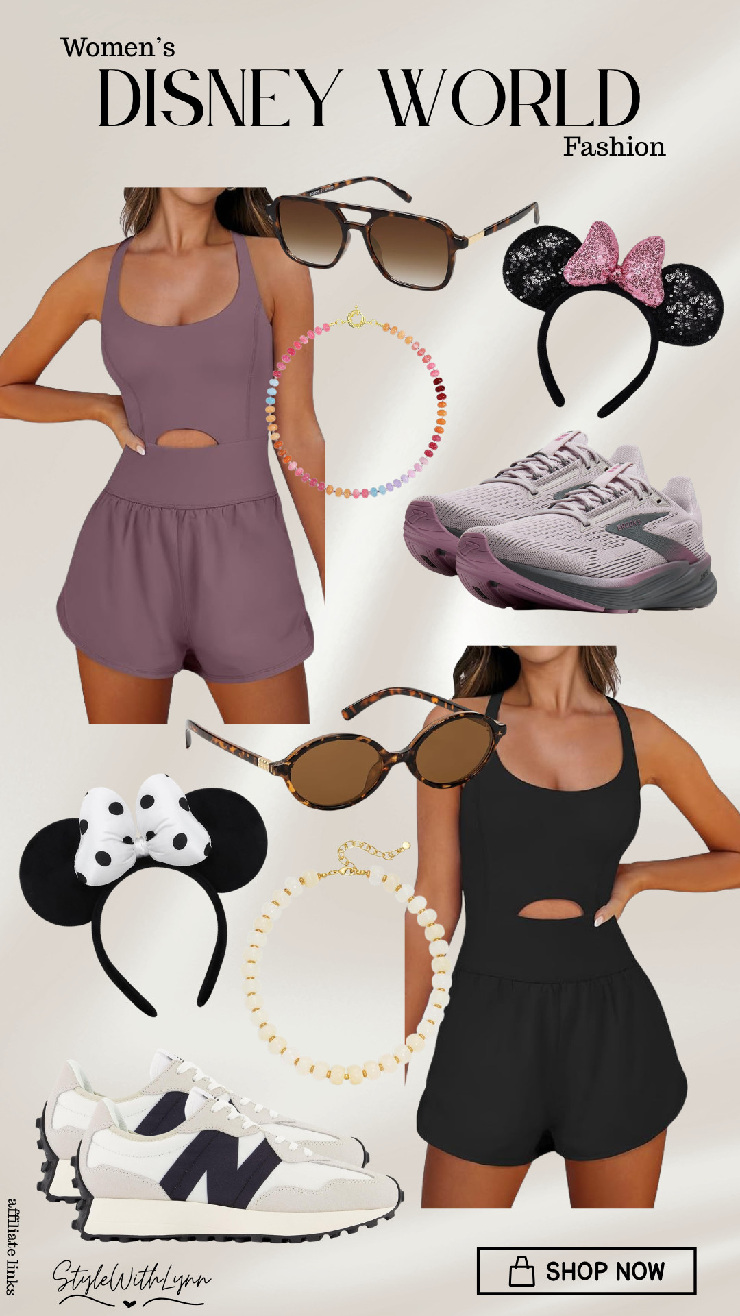 🖤✨ Whether you’re going neutral chic or soft mauve vibes, these athletic rompers and comfy sneakers are perfect for walking miles at Disney while still looking effortlessly put together. Add fun mouse ears and sunnies and you’ve got the ultimate park day look!

Everything linked for your next Disney trip, because style + comfort = magic!💫


disney world outfits, disney outfit ideas, disney rompers outfit, athletic romper outfit, disney park outfit women, comfortable disney outfits, disney walking shoes, disney fashion inspo, casual disney style, amazon disney outfits, disney travel outfits, summer disney outfits, neutral disney outfit, cute disney outfits women, disney vacation outfits, theme park outfit ideas, sporty chic outfit, disney ears outfit, disney style outfit, disney world packing list

#amazonfinds 

 #LTKootd #LTKTravel