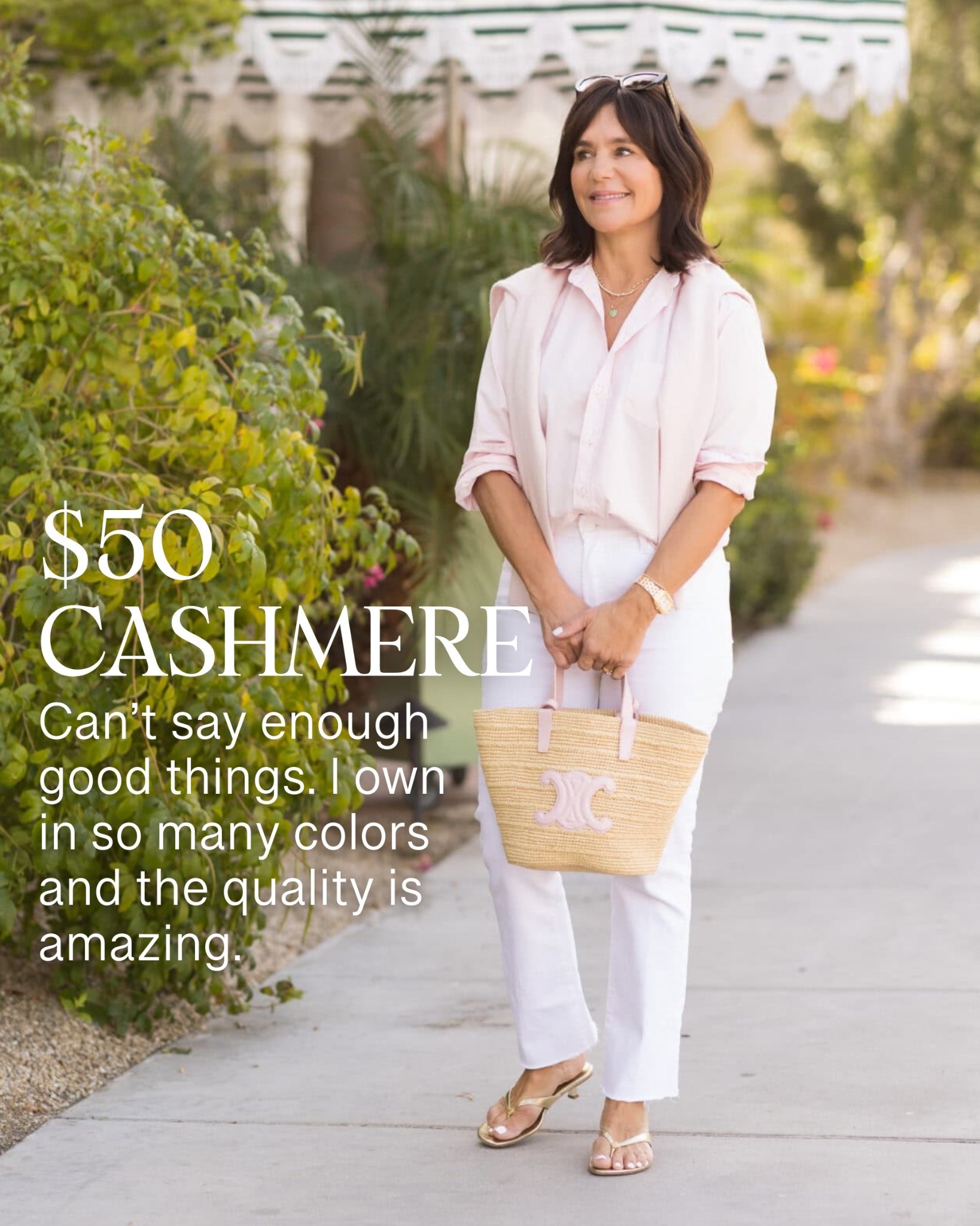 I can’t say enough good things about this cashmere. The quality is amazing and comes in a ton of pretty colors! Linking both the cardigan and crewneck version below!

#LTKOver40 #LTKSeasonal #LTKSaleAlert