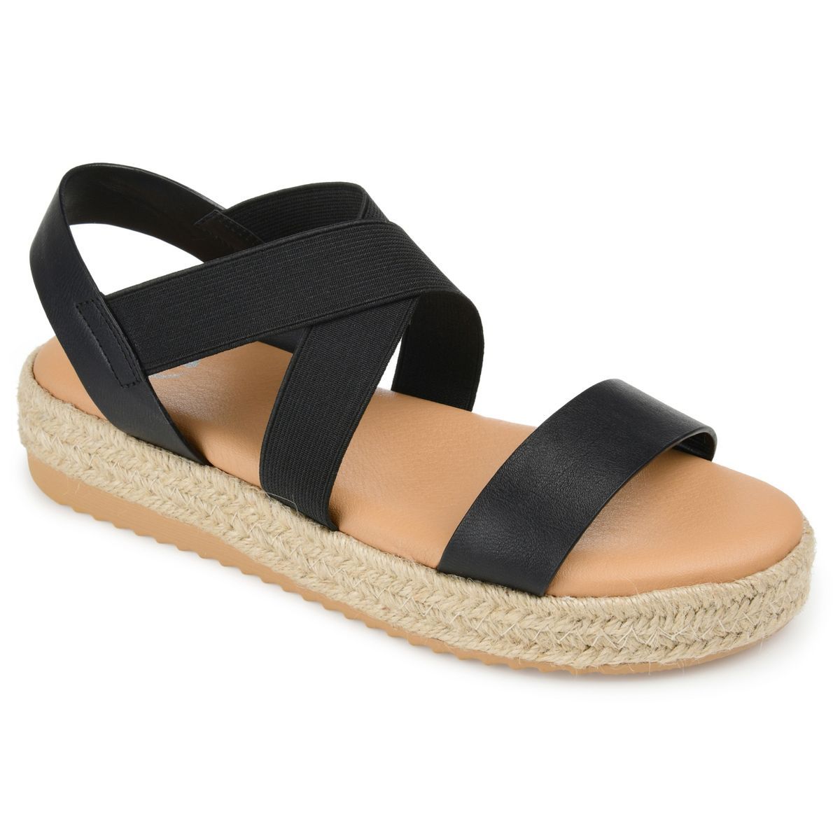 Journee Collection Womens Caroline Tru Comfort Foam Espadrille Sliver Wedge Sandals | Target