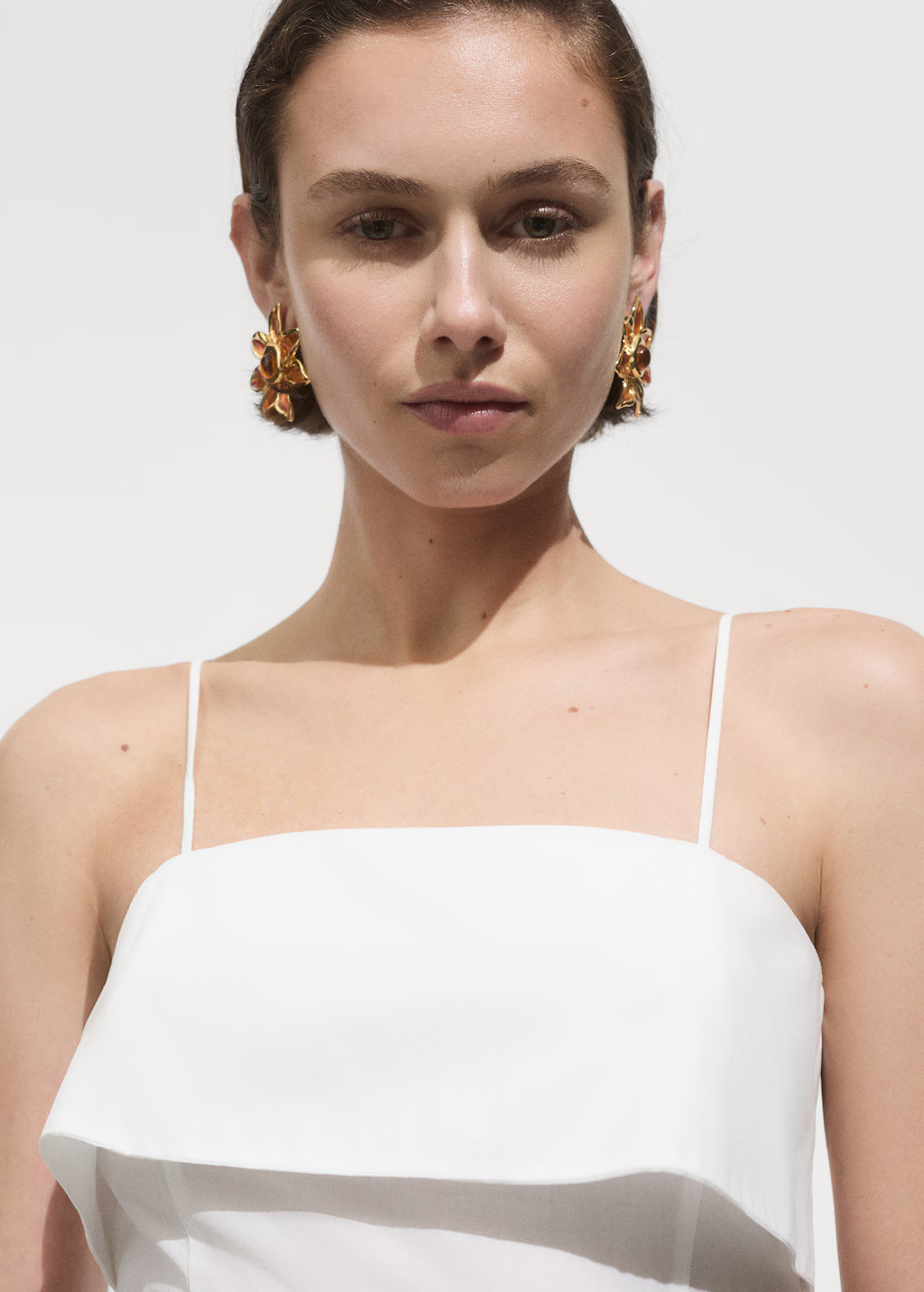 Dress with a belted neckline | MANGO (UK)