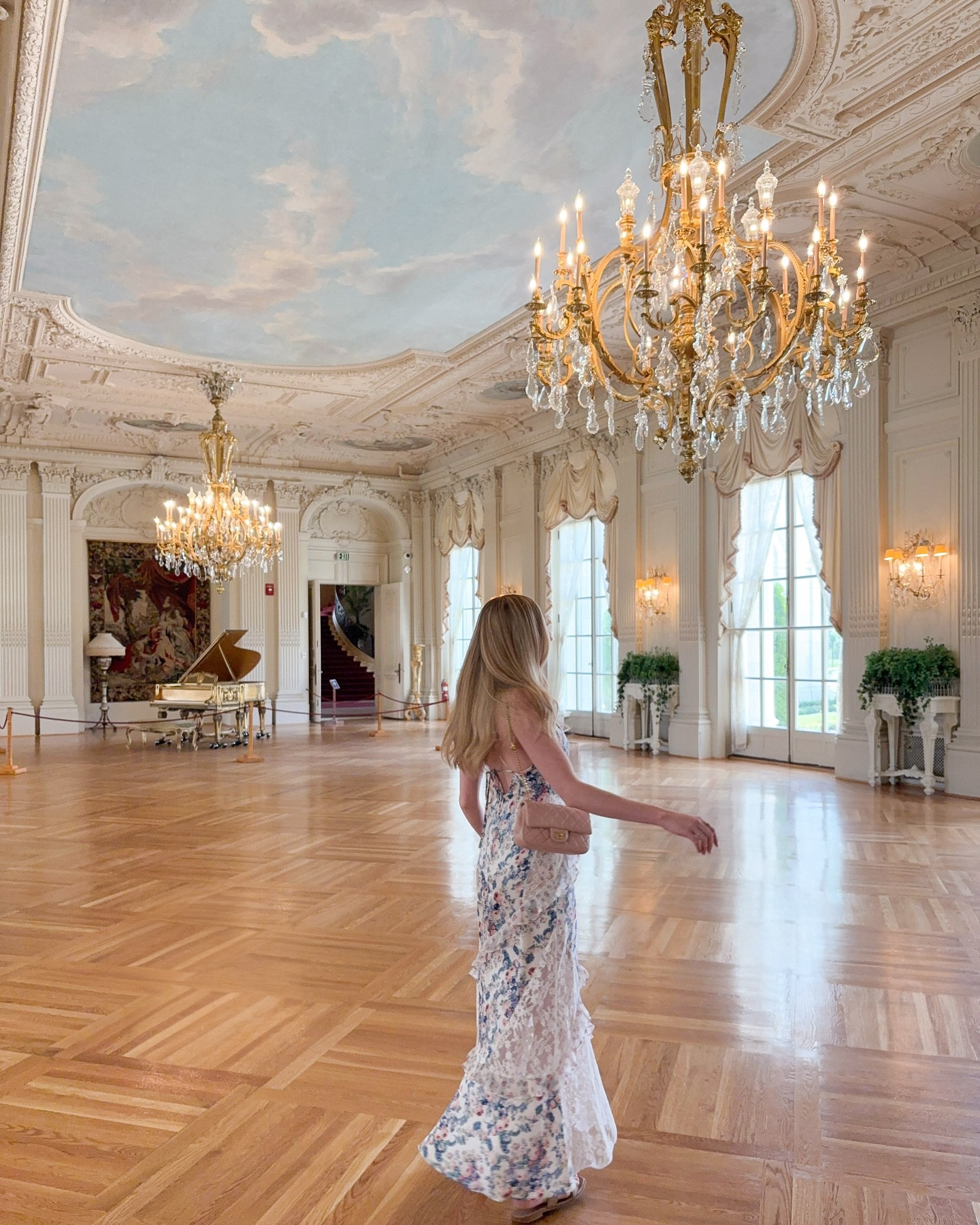 If you’re looking to get me a gift, I’m a size 6.5 acres Newport mansion 🏛️ @newport.mansions 

🏷️: #bostoninfluencer #bostoncreator #pinterestaesthetic #pinterestgirlaesthetic #girlyaesthetic #softgirlaesthetic #pinterestinspo #justagirl #girlsbelike #newportmansions Pinterest girl aesthetic, Rosecliff Mansion, Newport mansions, For Love and Lemons dress, ruffle maxi dress, soft girl style, feminine summer style inspiration