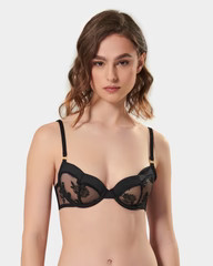 Cassandra Wired Bra Black | Bluebella