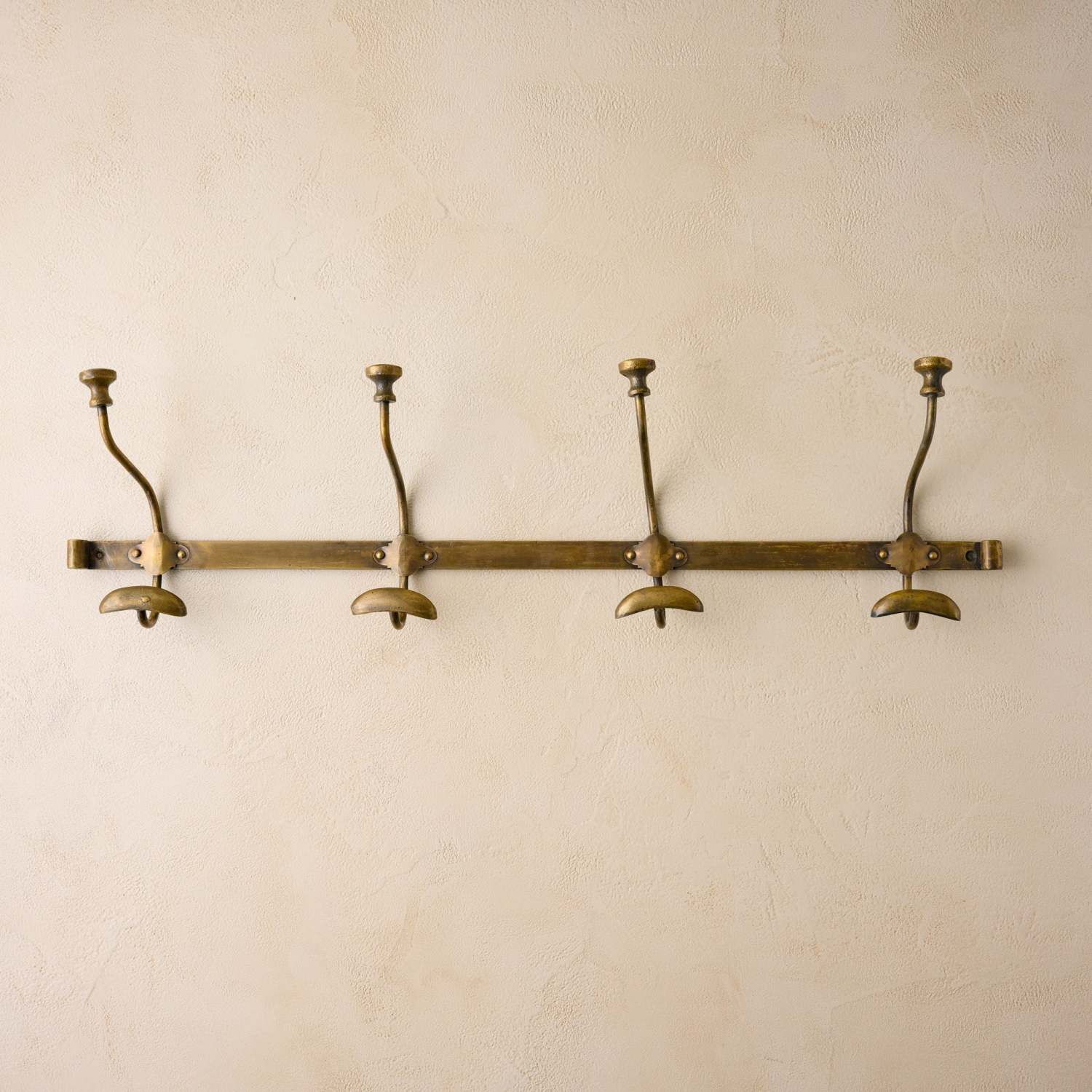 Duke Antique Brass Metal Wall Hooks | Magnolia