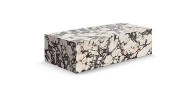 Copenhagen Marble Plinth Block Large Coffee Table | Manhattan Home Design