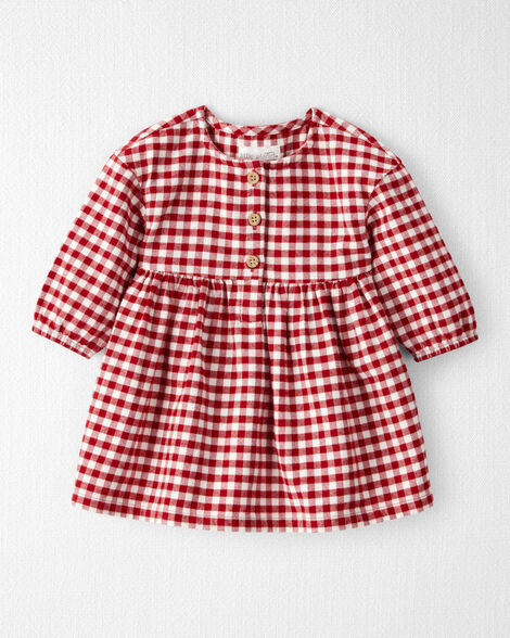 Baby Girl Organic Cotton Flannel Dress | Carter's Inc