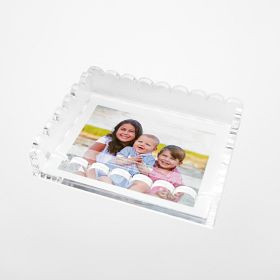 Scalloped Acrylic Photo Catchall | Mark and Graham