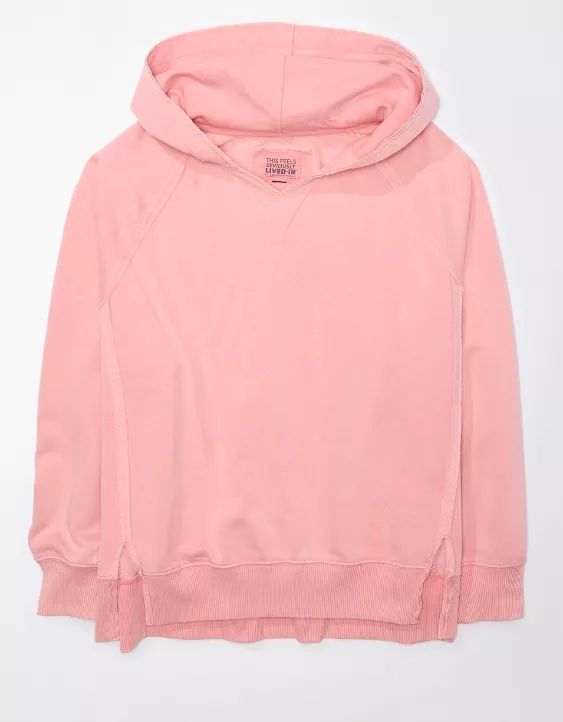 AE Big Hug Oversized Notch Neck Hoodie | American Eagle Outfitters (US & CA)