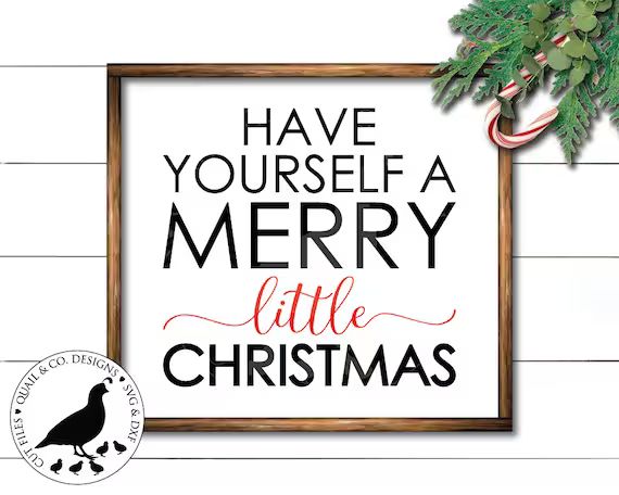 Have Yourself a Merry Little Christmas svg, Christmas svg, Christmas Sign svg, Merry Christmas svg,  | Etsy (US)