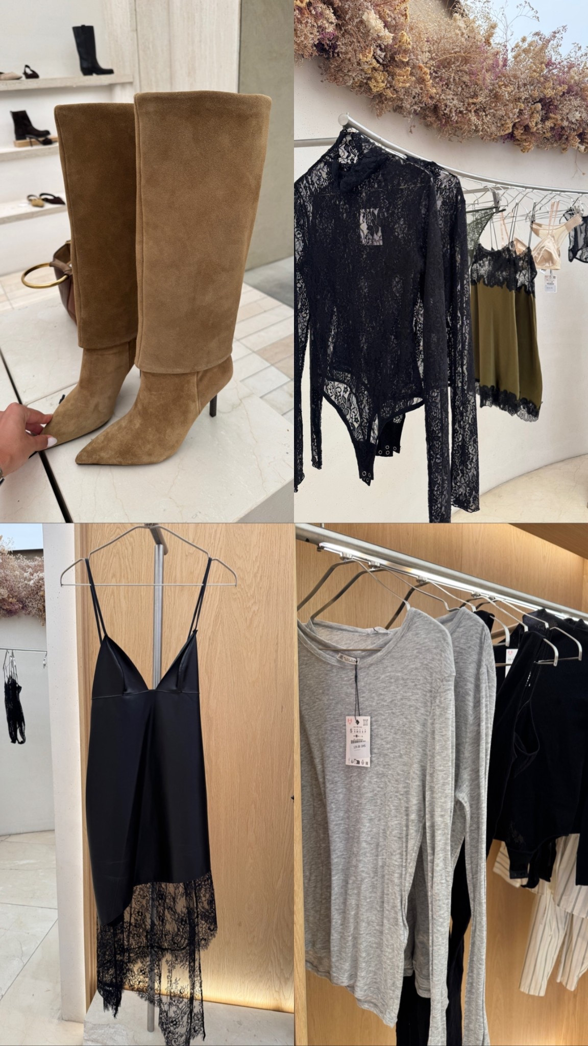 Zara new in - knee high boots and lace toos 

#LTKautumn #LTKFashionMonth #LTKuk